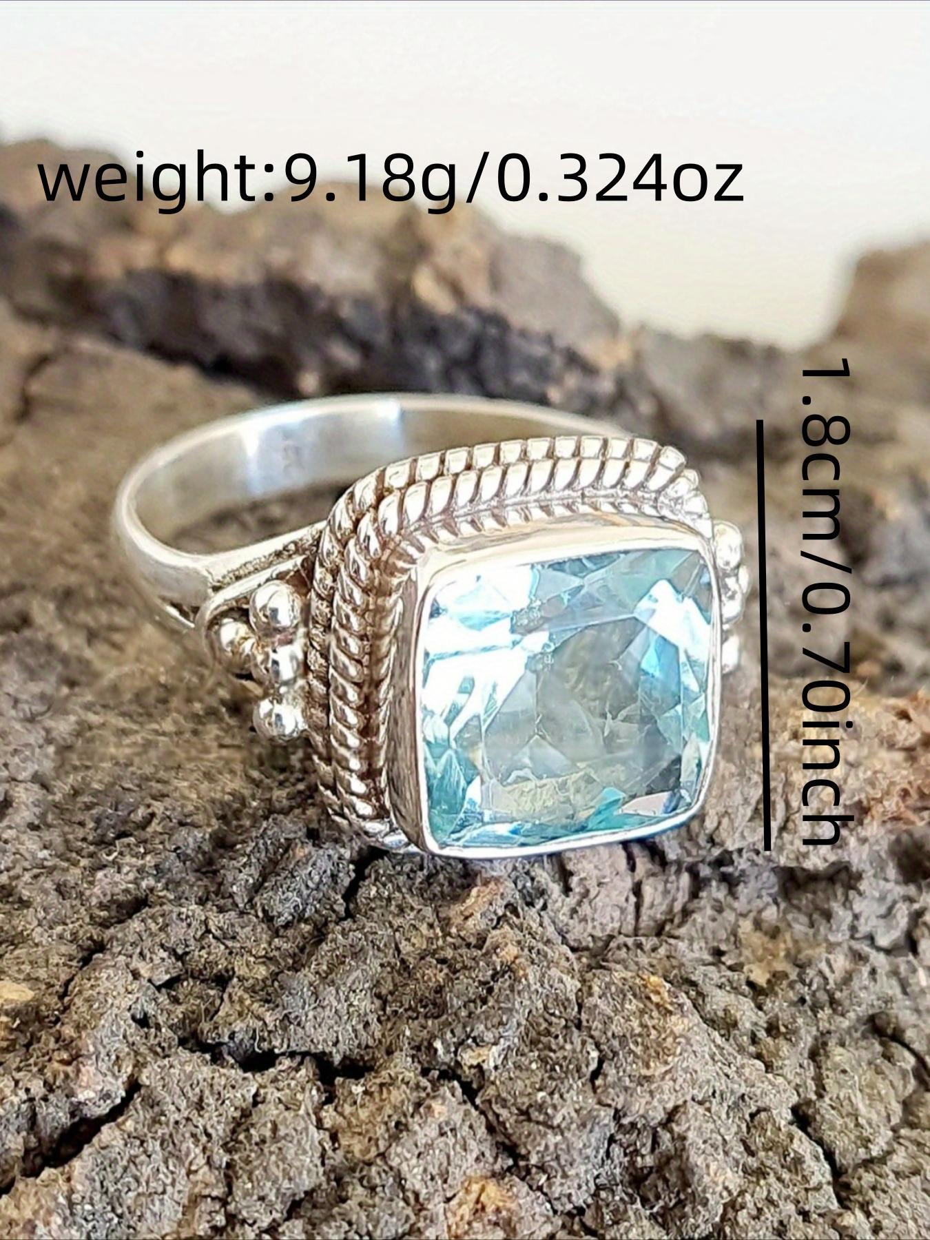 Vintage Elegant Synthetic Ring, Fashion Accessories for Women & Girls, Trendy All-match & Exquisite Jewelry for Birthday Gift, Vintage Promise Rings