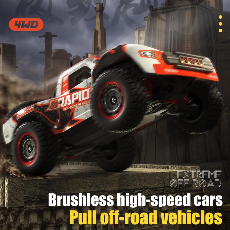 High-Speed RC Car Set, Brushless or Brushed Four-Wheel Drive, Drift 2.4g Remote Control Toy, Outdoor Play, Christmas Gift for Ages 14+, Brushless RC Cars
