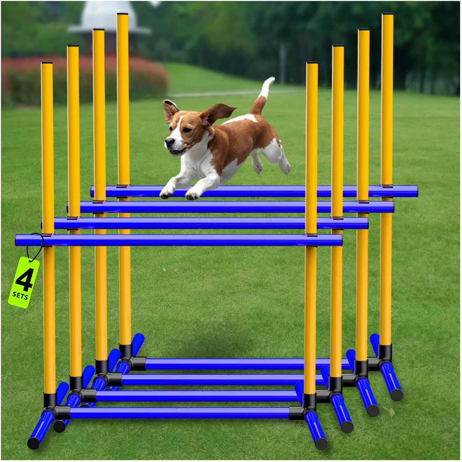 Adjustable  Agility Hurdles with Carry Bag, 4 Sets