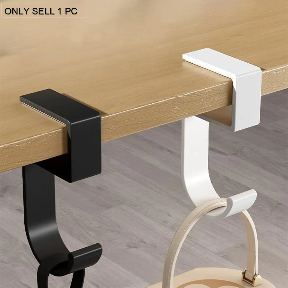 Detachable No-Glue Desk Side Bag Hook, Portable Bag Hanger for Students, Purse Hanger for Table, Super Practical Daily Must-Have Accessory, Easy to Use and Install