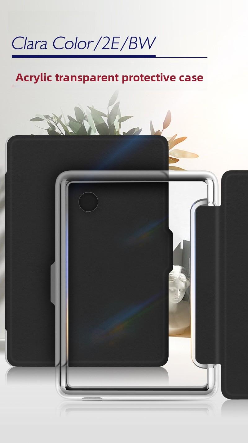 PadShield Transparent Acrylic Shockproof Shell, Slim Clear Protective Case for Kobo Clara Color 2E BW 6 Inch