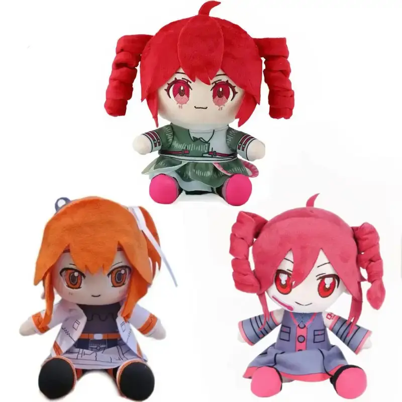 Anime Singer Adachi Rei Plush Cartoon Orange Haired Robot Girl Stuffed Doll Cute 20cm Cotton Doll For Kid Birthday Gifts