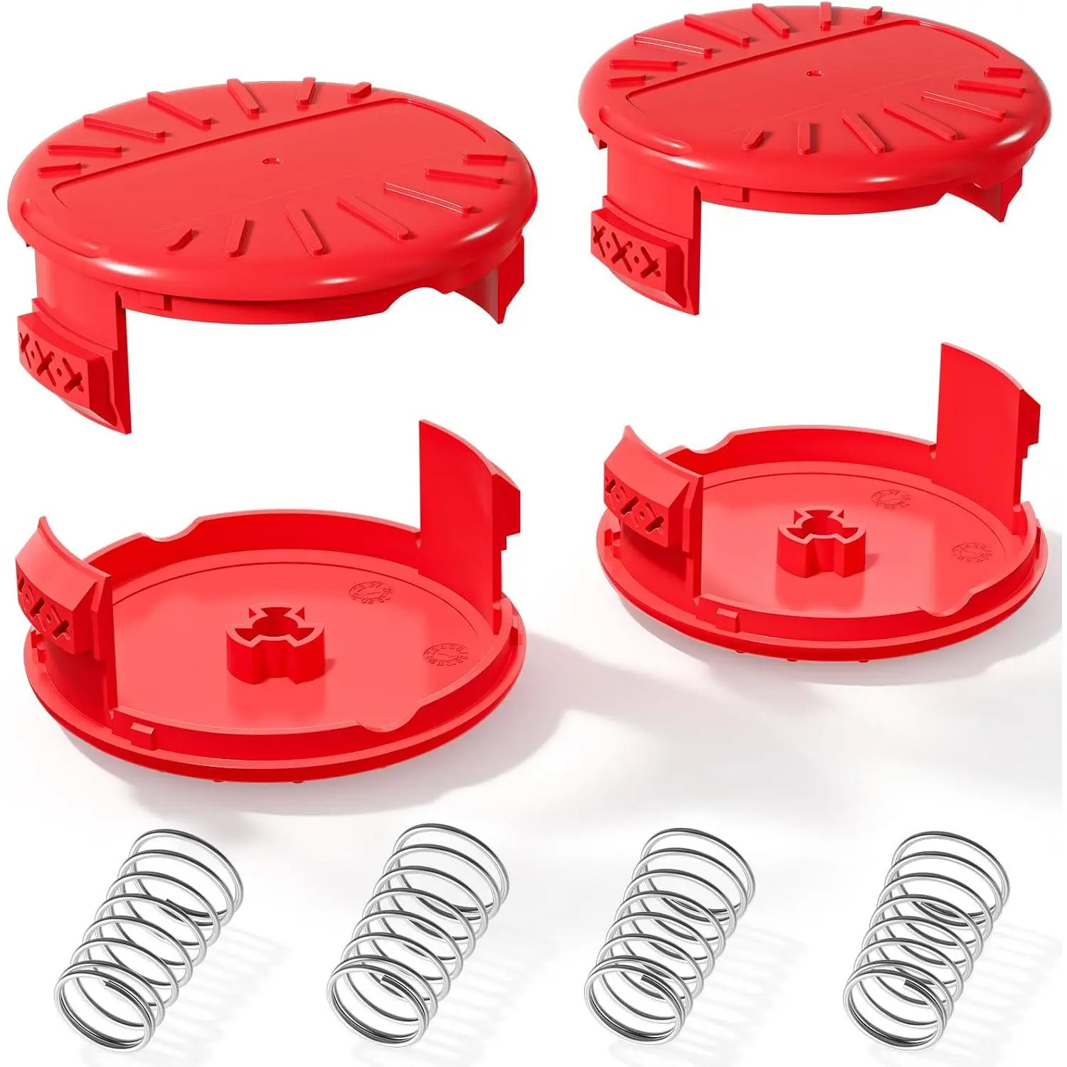 4 Pack CMZST0803 CMZST080 Weed Eater String Trimmer Spool Cap Fit for , Weed Eater   Part Compatible with  CMCST910 Series, CMCST910M,CMCST910M1 Weed Wacker
