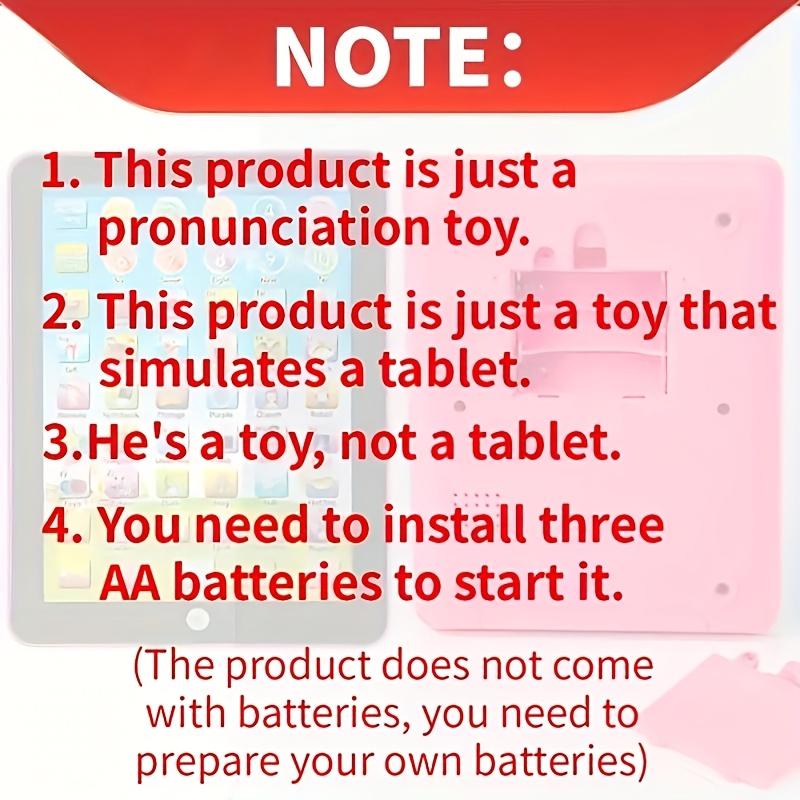 Blue Educational Tablet, Interactive Learning Toy for Ages 3+, Learning Entertainment Tablet, Perfect Gift for Halloween, Christmas & Thanksgiving