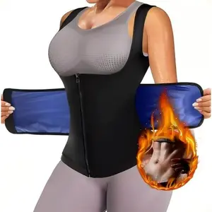 Women Sauna Sweat Waist Trainer Vest Corset for Sauna Compression Shirt  Girdle Tops Shapewear