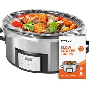 Slow Cooker Liners 6-10 Quart, Cooking Bags Extra Large Size 14"x 22", Slow Cooker Bags Disposable Oval Large For Crock Pot, 10 Liners