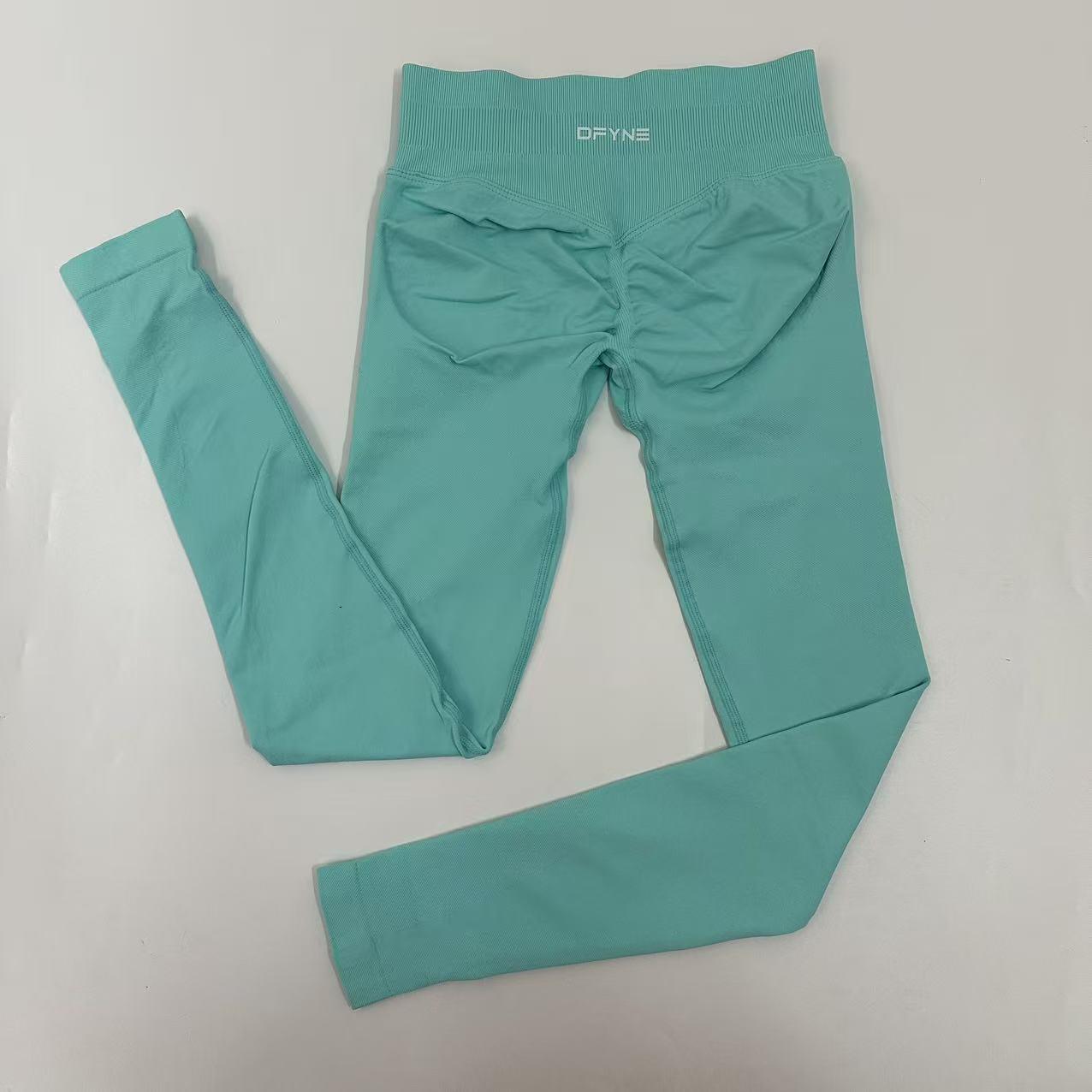 Dfyne Impact High-waist women's tight-fitting trousers and seamless yoga pants, suitable for sports, cycling and outdoor activities.