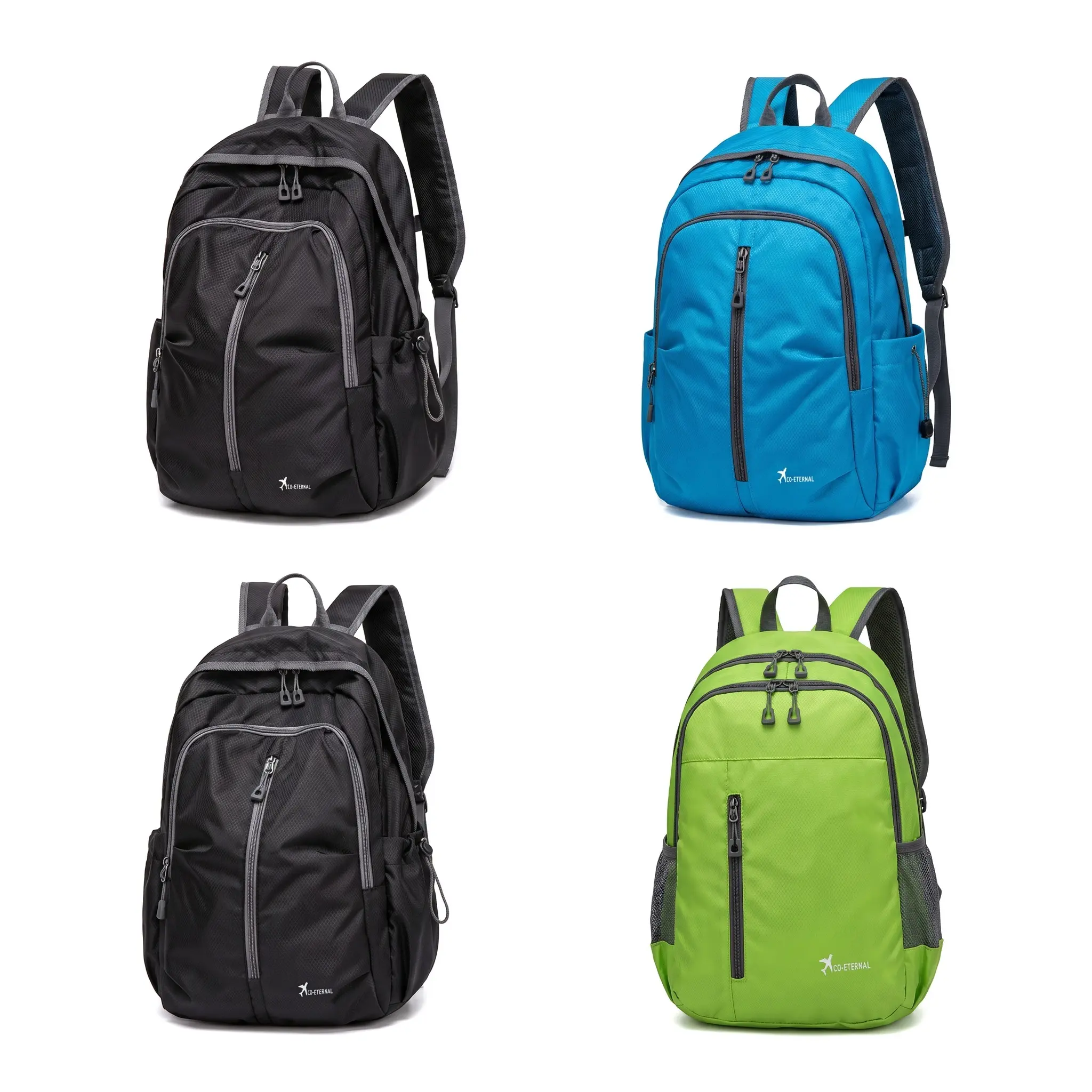 Expandable Hiking Backpack, Lightweight Waterproof Oxford Fabric Daypack for Outdoor Sports, Unisex Multi-Compartment Design with 15-Inch Padded Laptop Slot, Hiking / Light Outdoor, Multi-Compartment Waterproof Backpacks, 20-35L, Expandable Size, Pads Lap