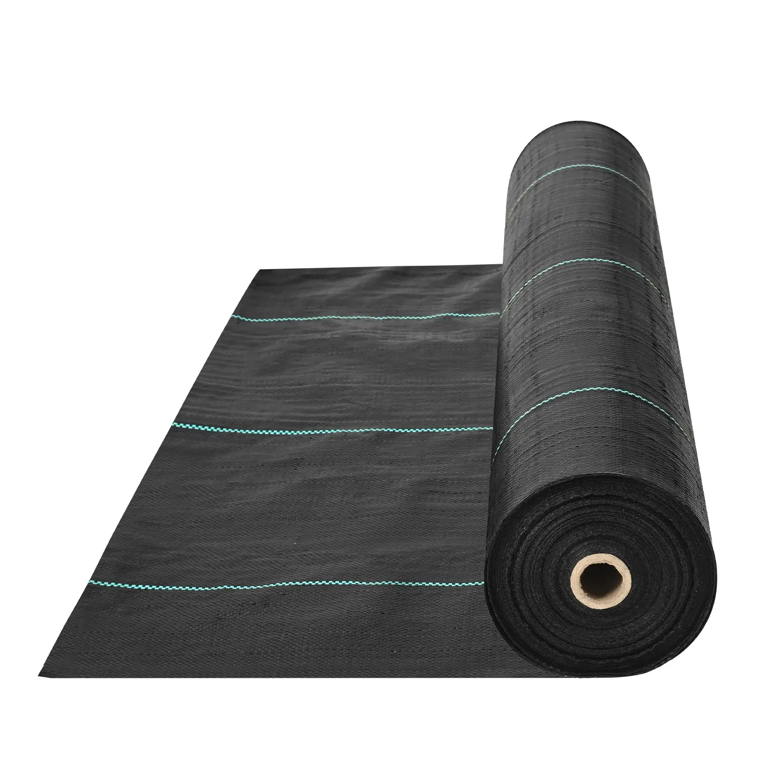 VEVOR Weed Barrier Landscape Fabric, 3.28*164FT Heavy Duty Garden Weed Fabric, Woven PP Weed Control Fabric, Driveway Fabric, Geotextile Fabric for Landscaping, Ground Cover, Weed Blocker Weed Mat, Black