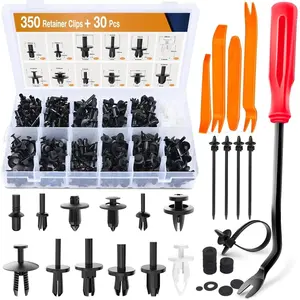 Nilight 380 Pcs Car Push Retainer Clips Kits