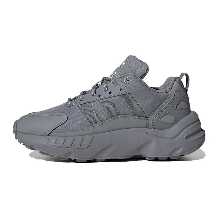 adidas Originals ZX 22 Round Toe Lace-Up Cushioning Durable Low-Top Running Shoes HQ1571