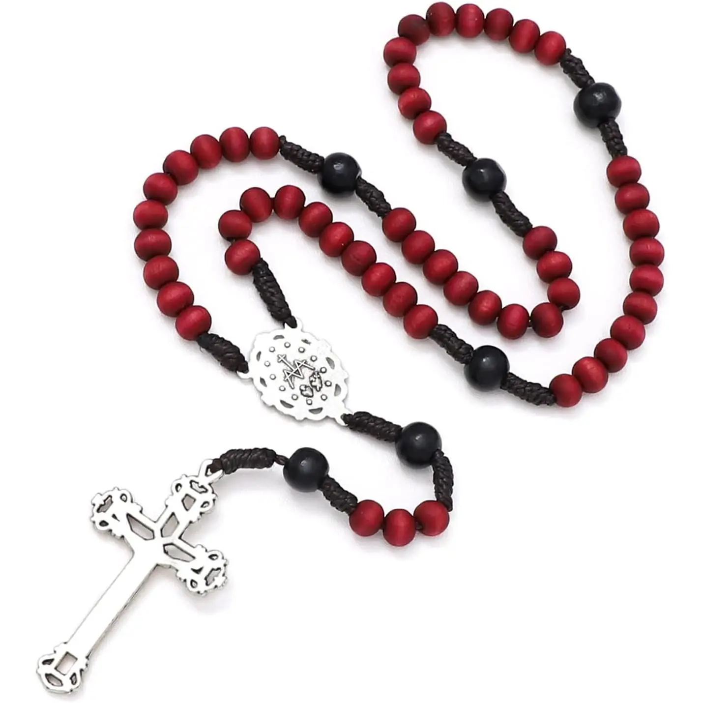 Wooden Catholic Rosaries, Rosary Beads Necklace  Christian Prayer Beads Catholic Christian