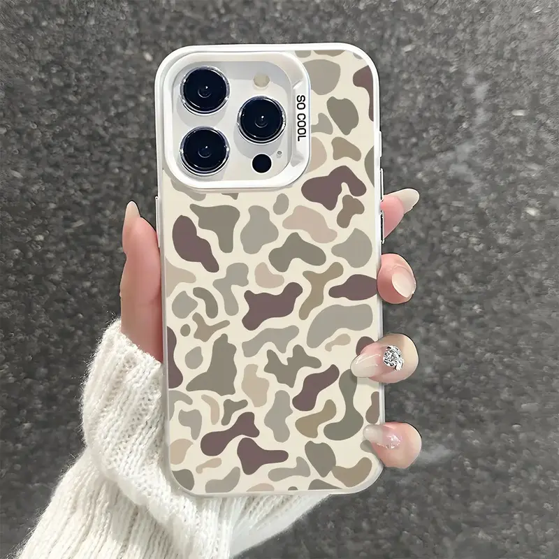 Camo Pattern Shockproof Phone Case for iPhone 7 8 X XS 11 12 13 14 15 16 17 Pro Max Plus 16E Air XR Protecitved Cover Vintage Sitka Camouflage