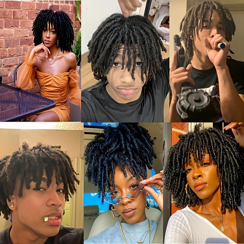 Fashion Wig 100g Dreadlock Clip In Hair Extensions for Men Women Hip Hop Top Head Synthetic Dreads