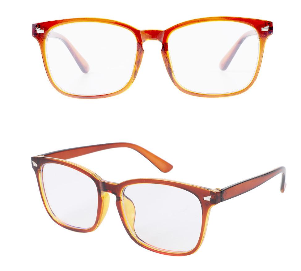 Blue Light Blocking Glasses Square Eyeglasses Frame Anti Blue Ray Computer Game Glasses
