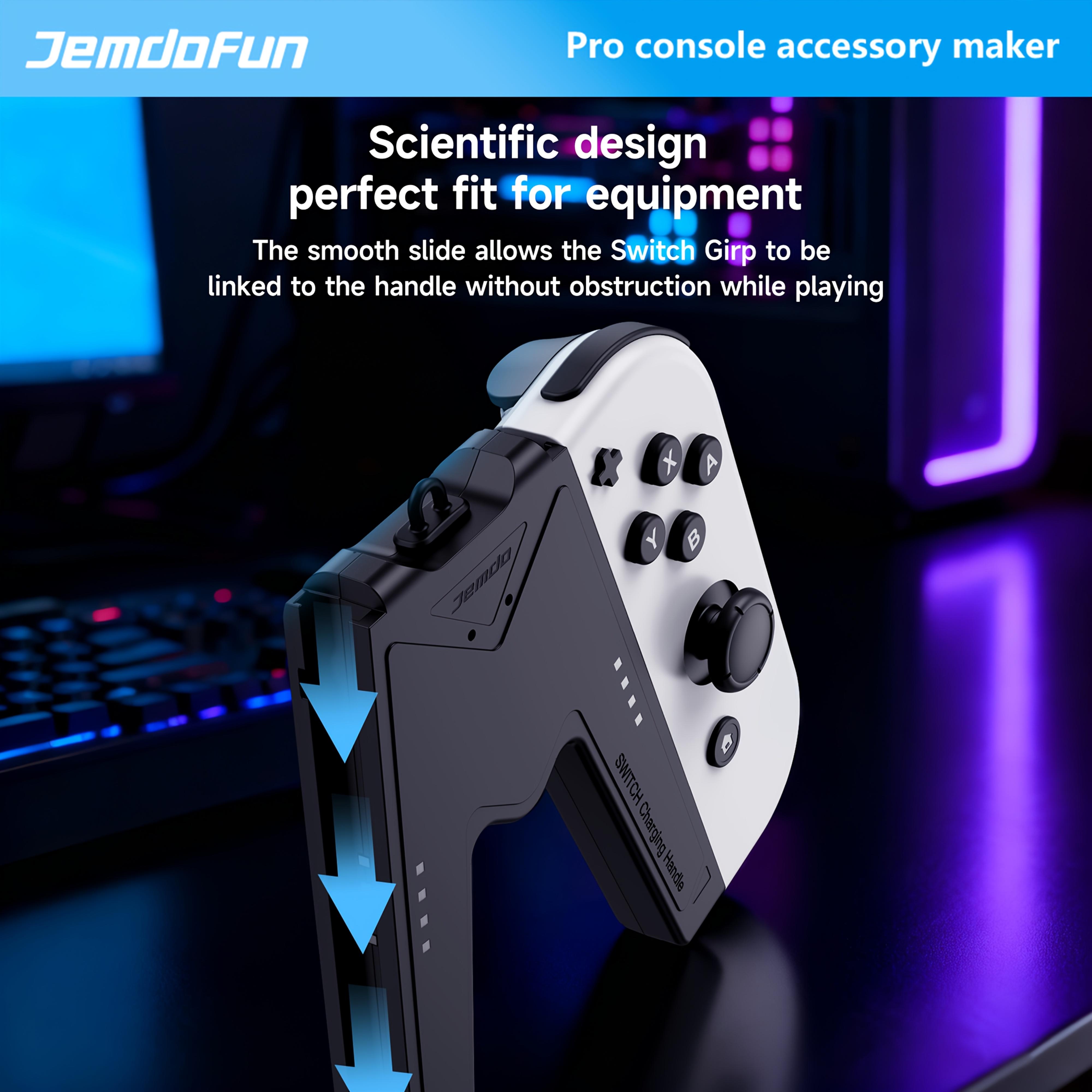 [Switch Controller Grip Stand] Suitable for Switch Controller Grip Stand V-Shaped Design Plug And Play ABS Material Suitable for Switch Additions OLED Stand Enhance Grip Experience