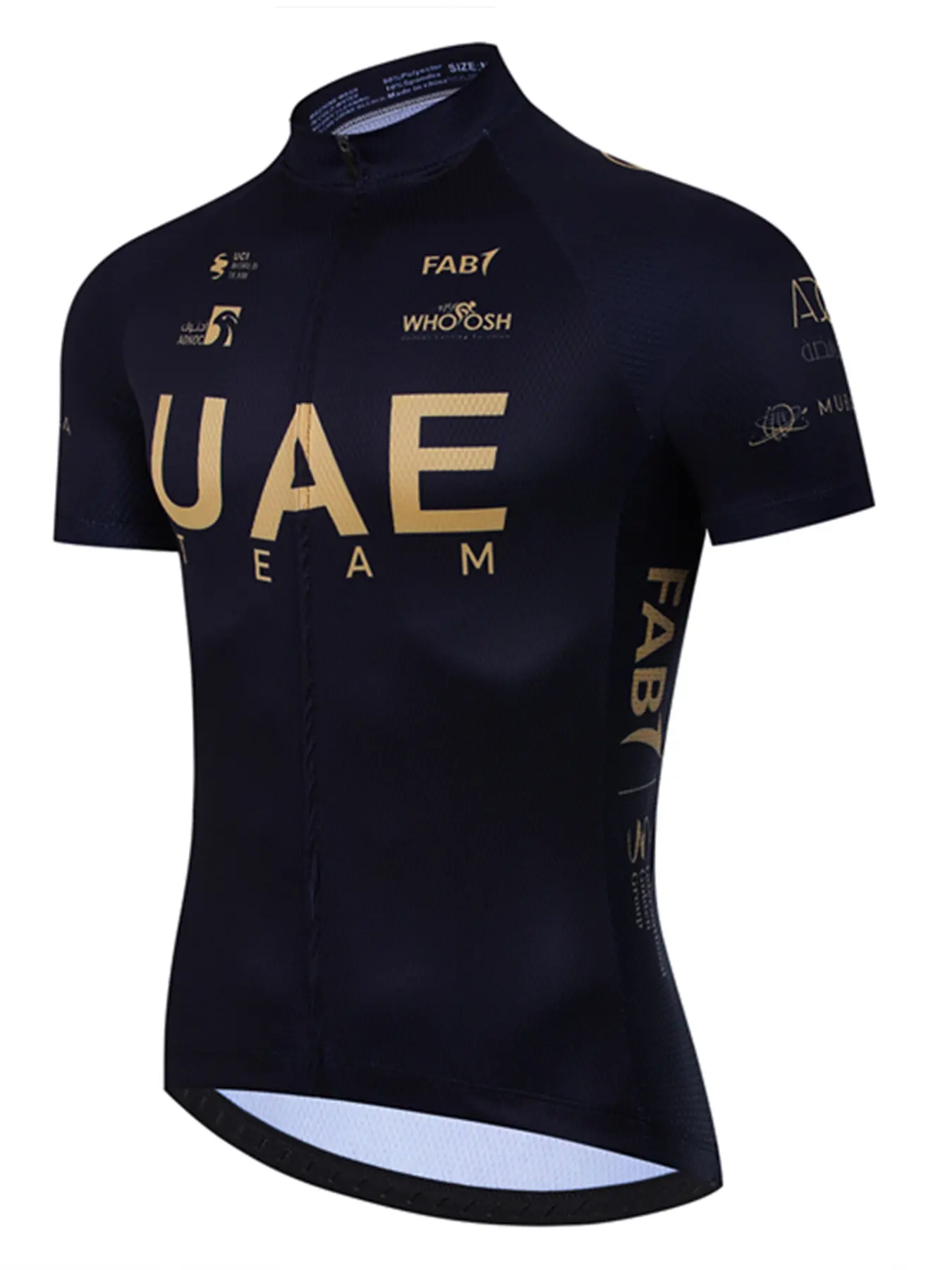 New Uae Outdoor Mountain Bike Short Sleeve Cycling Jersey, Men's Summer Breathable Quick-Dry Top, Road Sportswear Team Gear