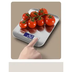 5kg/1g Multifunction Electric Digital Kitchen Food Scale LCD Display, High Precise Waterproff Measuring Scale Stainless Steel