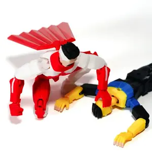 3D Printed Omni-Man Style Multi-joint Movable Figure Dummy13 T13 14cm Multi-joint Superhero Figure 3D Printed DIY Display Toy