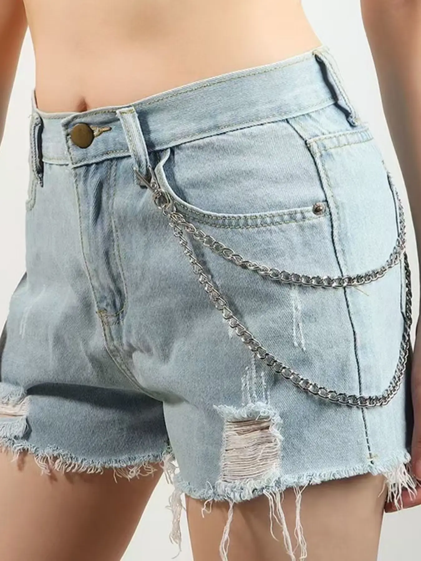 Men's Fashion Double Layer Pants Chain, Casual Pants Chain for Jeans Trousers, Fashion Pants Chain for Party, Daily Clothing Decor, Trendy All-match & Exquisite Pants Chain for Gift