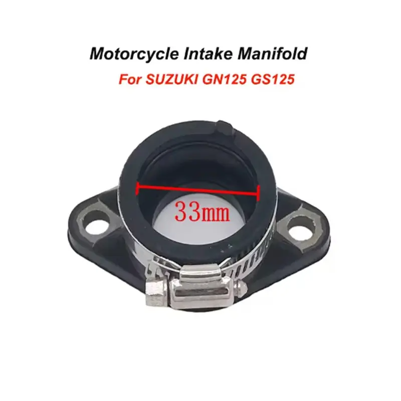 GN125 GS125 Carburetor Intake Inlet Manifold Carburator Joint Boot For Suzuki GN GS 125 Motorcycle Carburador Intake Pipe 33mm Replacement Parts