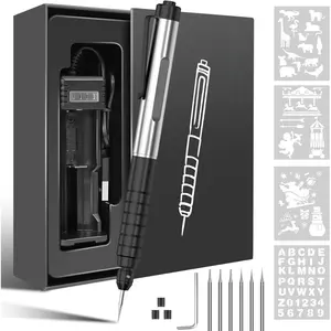 Engraving Pen, Cordless Engraving Tool with 37000RPM, USB Rechargeable Metal Pen Engraver for Artists & DIYers, Electric Engraving Pen for Metal, , Glass and Plastic - Beginner Friendly