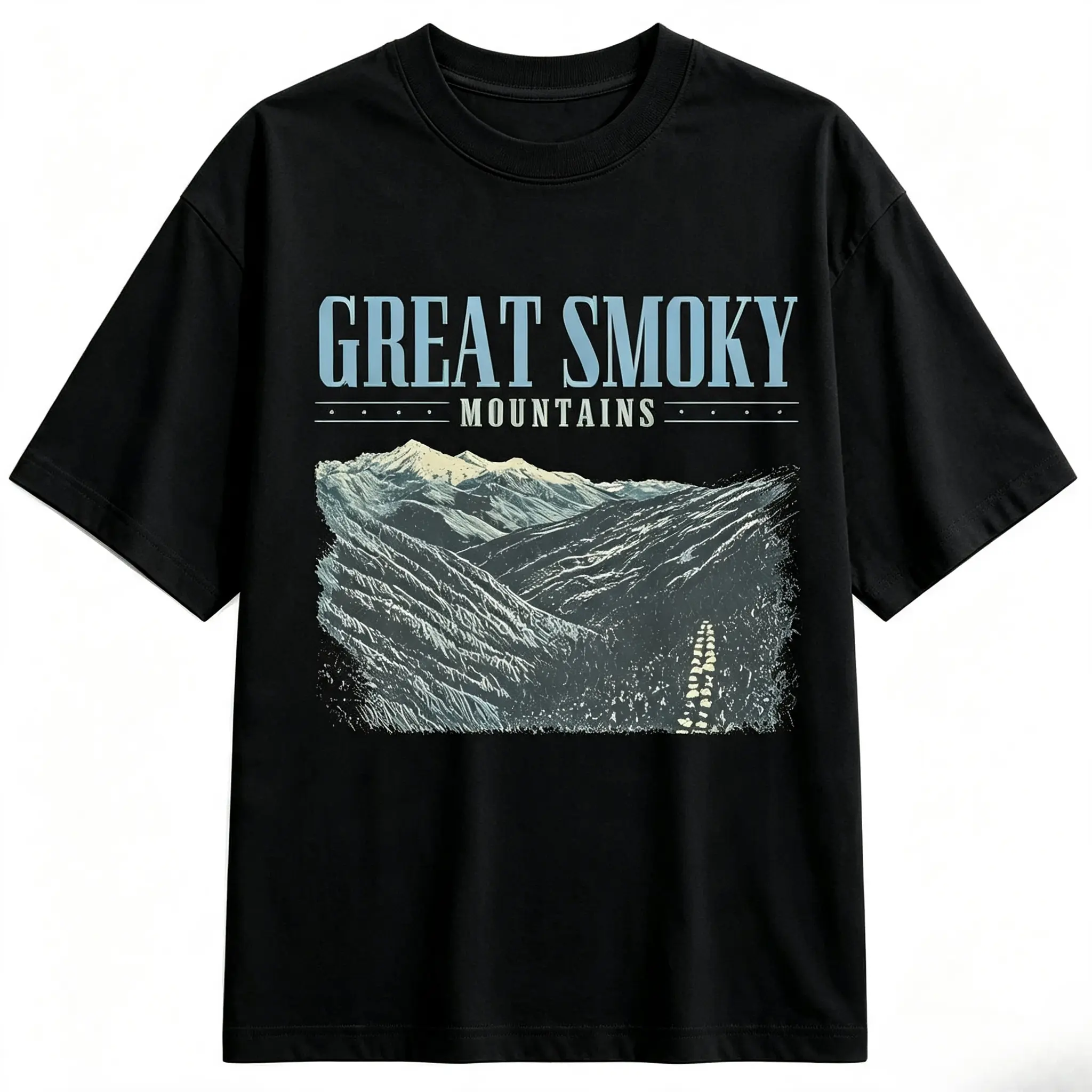 Retro Great Smoky Mountains TShirt, Wildflower T-Shirt, Tennessee Tshirt, Oversized National Park T-Shirt, Nature Graphic Tee