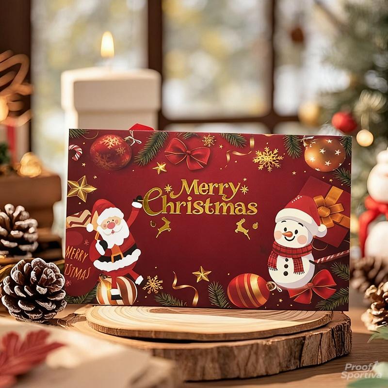 4 Pack Christmas Santa Dollar Folding Red Envelopes Gold Stamping Gift Pack with Ribbon 6 Slot DIY Holiday Cash Envelopes for Party and Festive Decorations,Money Christmas Cards with Envelopes,Surprise Christmas Gifts,Birthday Gifts Xmas Party Supplies