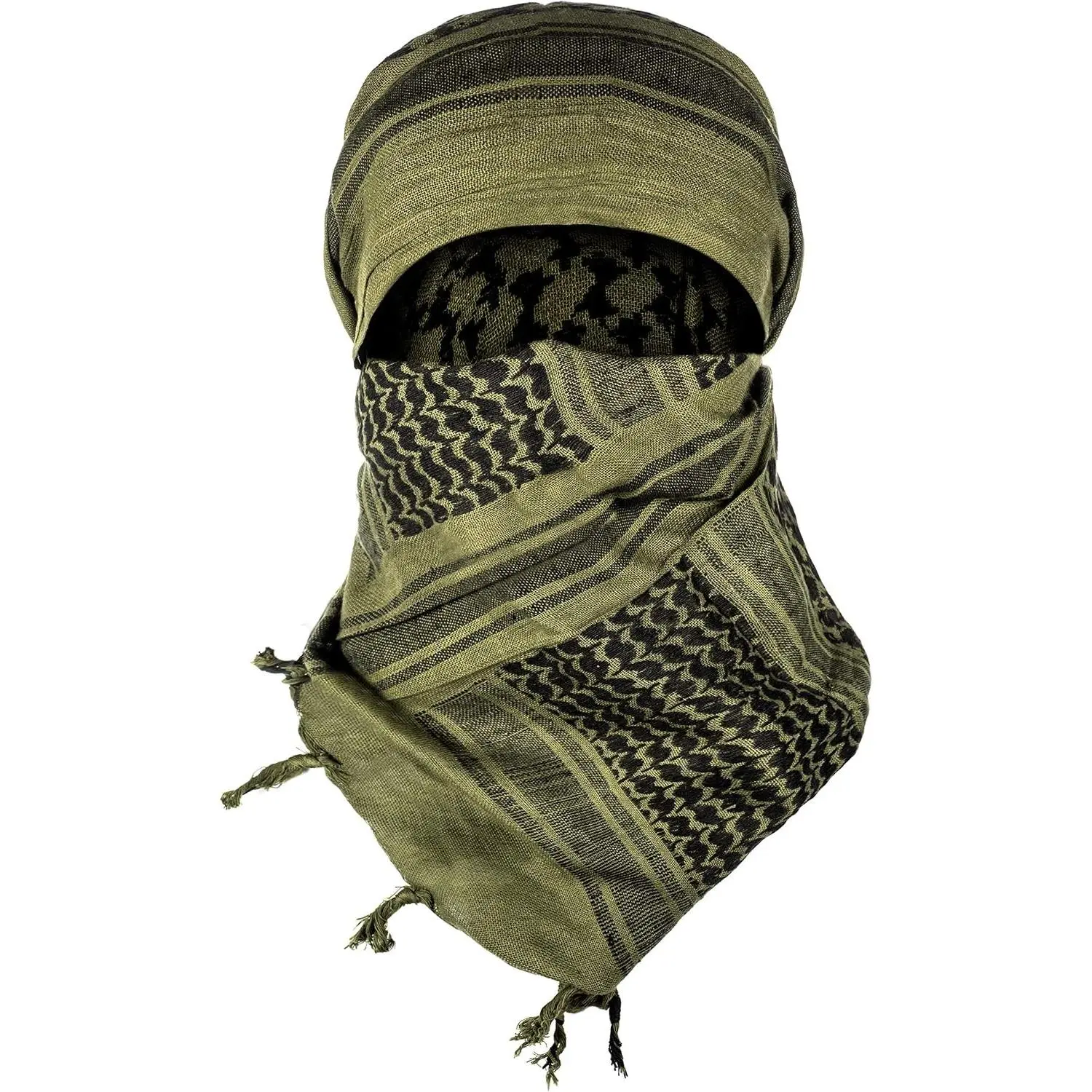 Tactical Shemagh - Authentic 100% Cotton Keffiyeh for Camping, Hiking and Backpacking GearGift