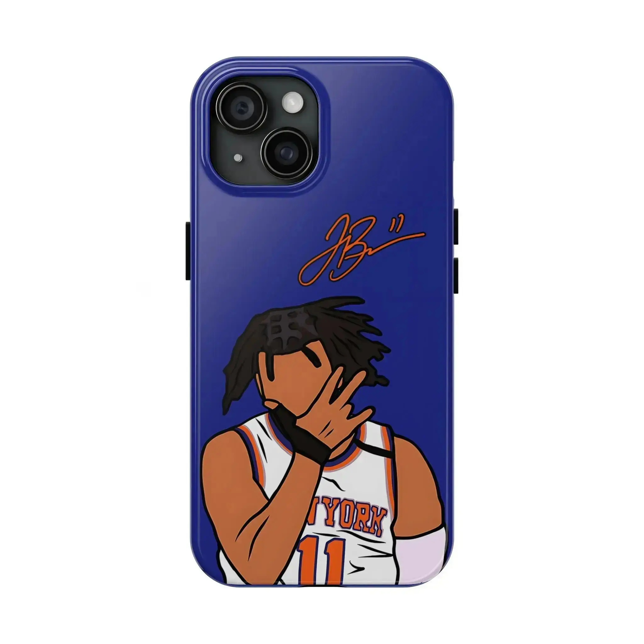 This basketball-themed phone case featuring a film-style design is compatible with iPhone models 12 through 17, making it a stylish gift for friends and family.