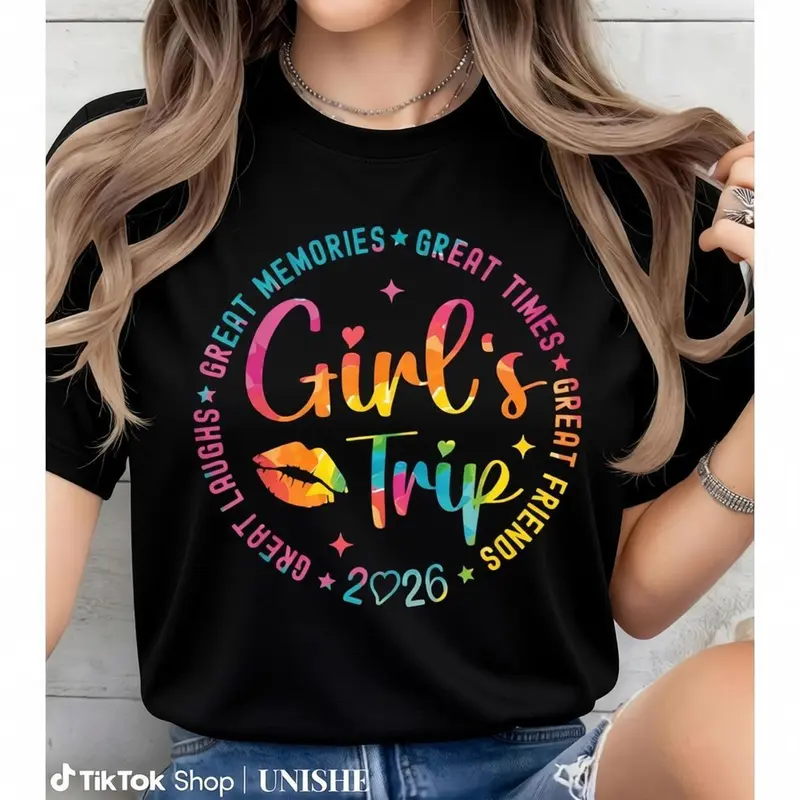 Classic Unisex Cotton Tee – Girls Weekend Trip 2026 Memory Shirt