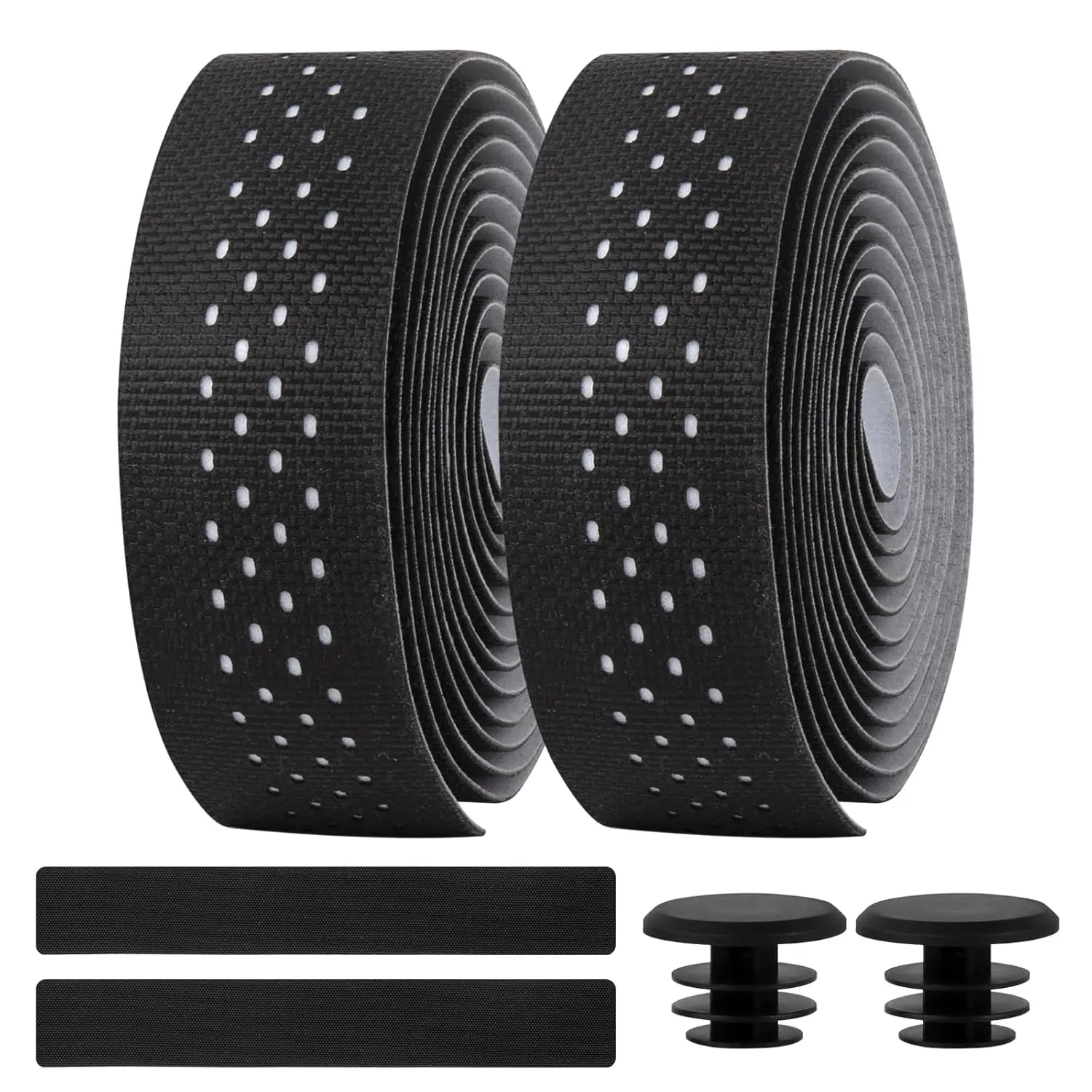 Bike Handlebar Tape, Silicone Bar Tape Road Bike, Extra Thick Soft & Non-Slip Comfortable Bicycle Handle bar Tape, Bike Grip Tape for Handlebars, Black