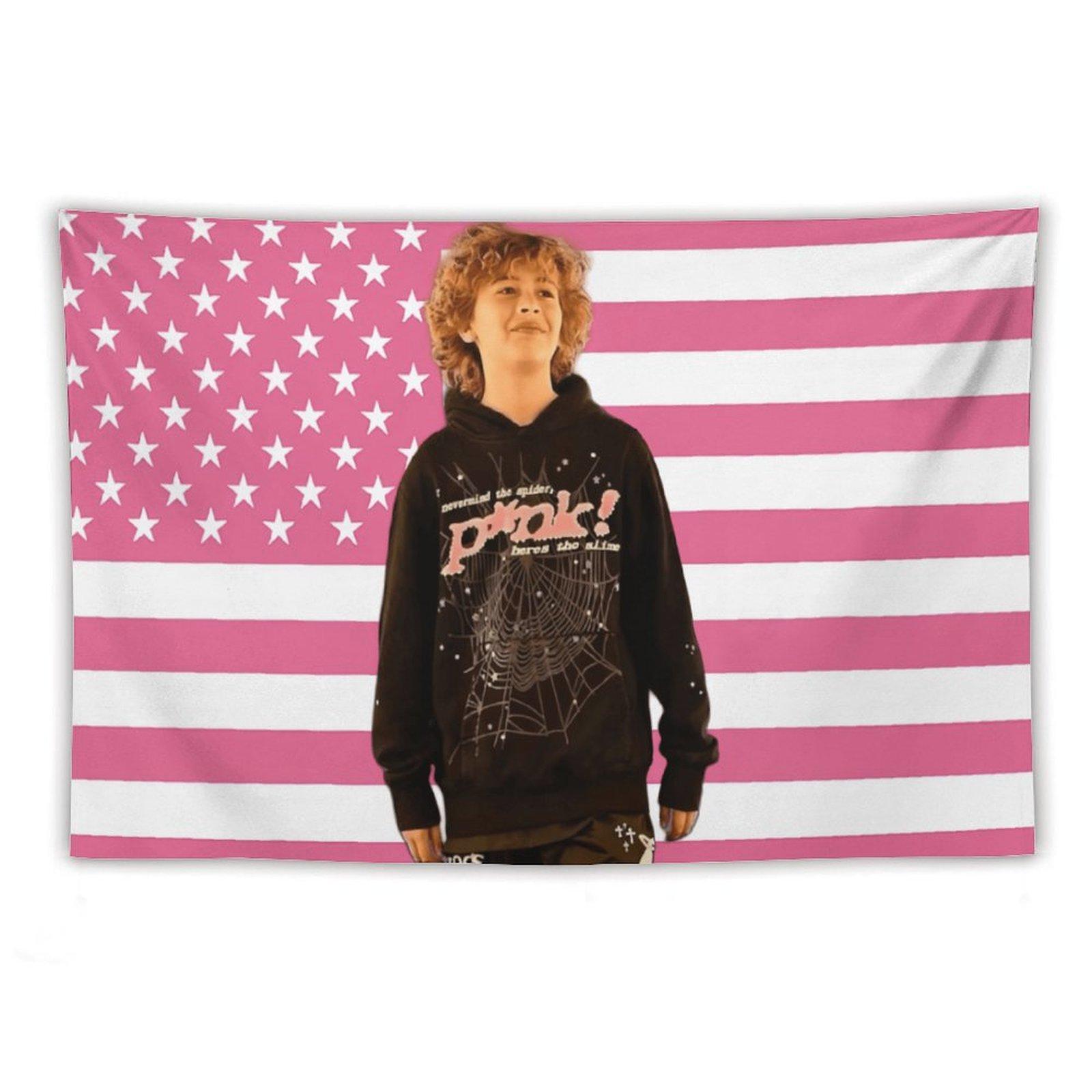 Nelson Celebrity and Decorations Stuff American Pink Flags Wall Funny Tapestry Hanging Neumann Merch for Dorm Bedroom Decorative Aesthetic room decor