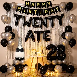 LaVenty Twenty Ate Birthday Banner Blloons 28th Birthday Decorations for Women Twenty Eight Decor Sign Party ideas Supplies Favors