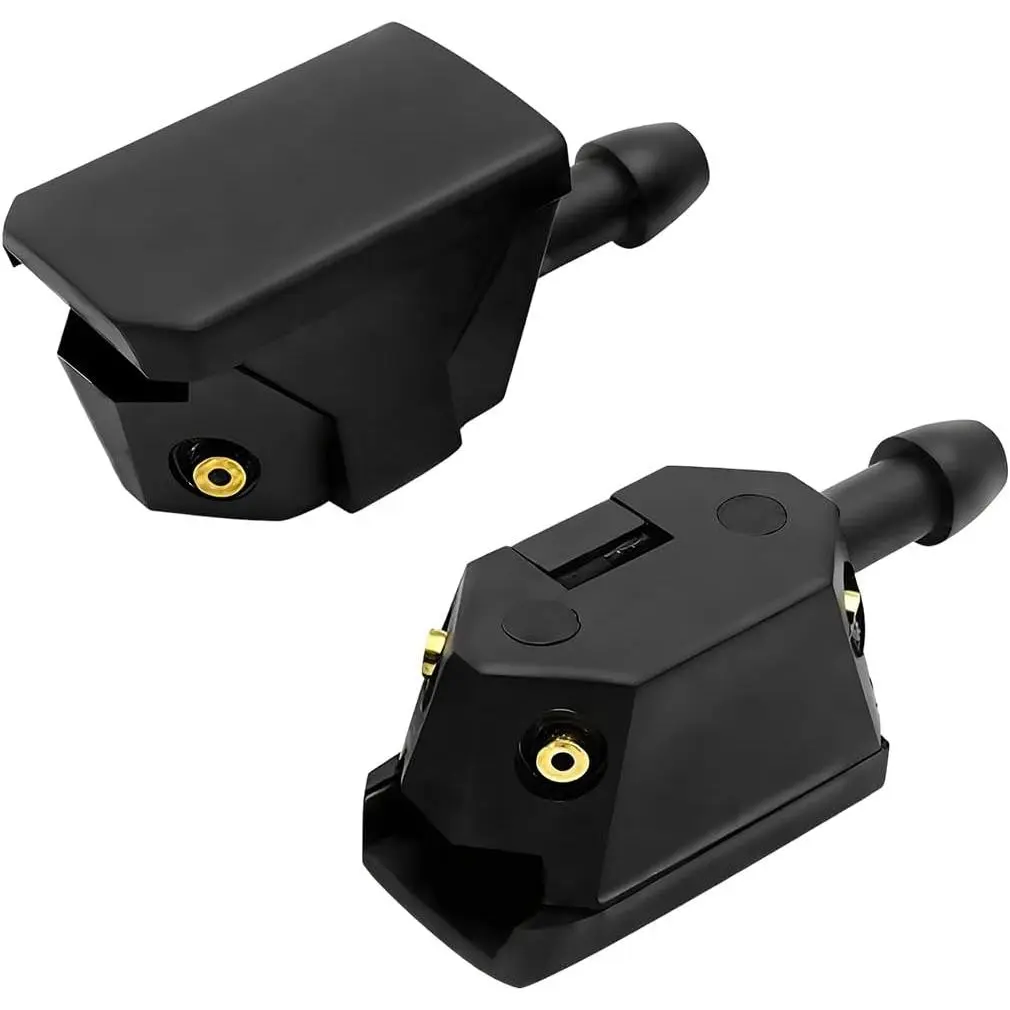 2 count  Front Windshield Washer Nozzle, 4-Hole  Left Right Windshield Washer Squirter Sprayer, Auto Windscreen Wiper Arm  Nozzle Jet,  for