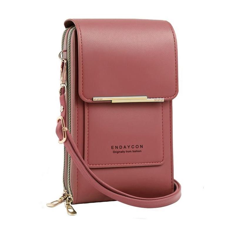 2026 Trendy Minimalist Elegant Women's Touchscreen Crossbody Phone Wallet - Multi-Card Slots & Coin Pouch | Adjustable Strap Water-Resistant | Shopping/Travel Multiple Colors Must-Have