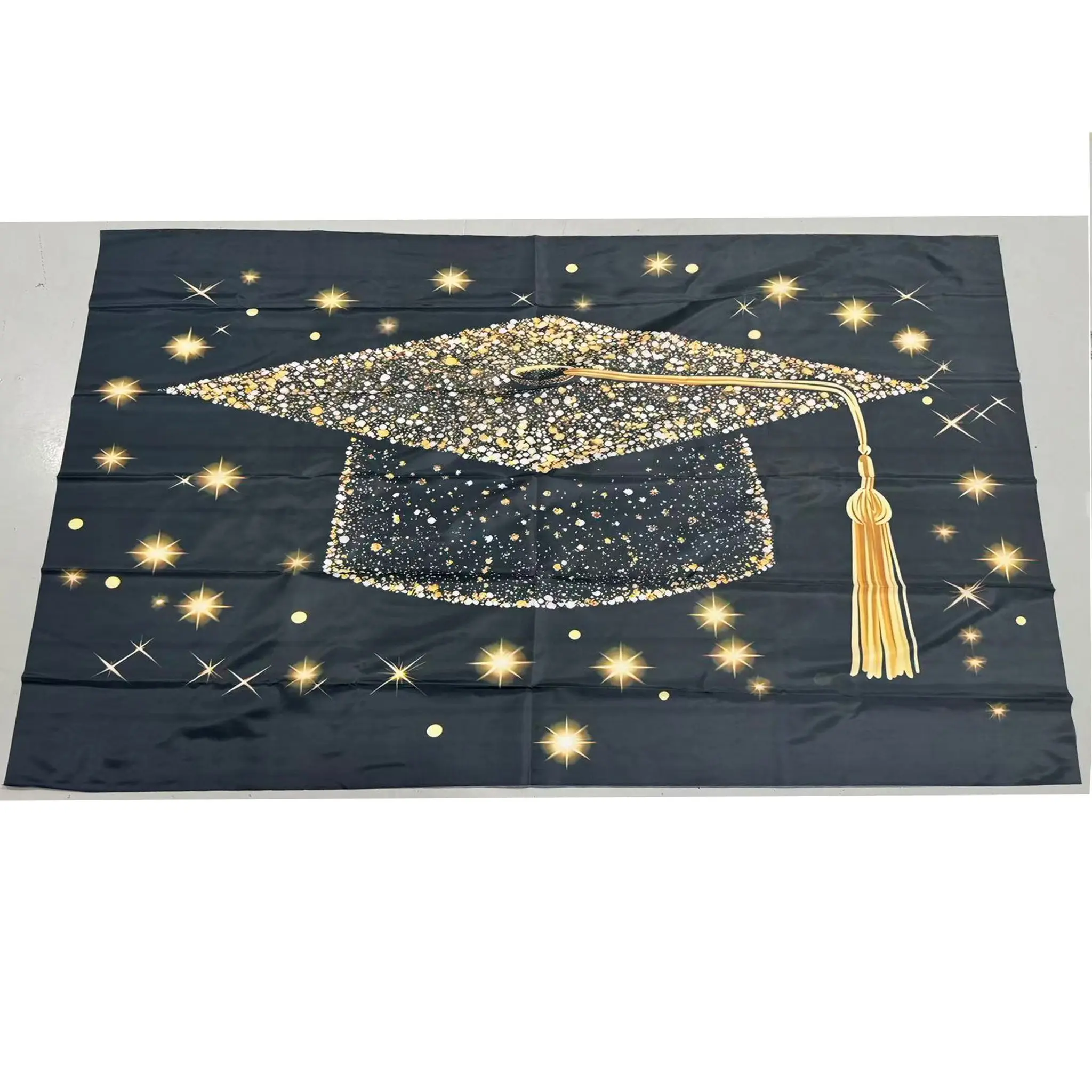 Graduation Party Banner, Polyester Fiber Photography Backdrop, Decorative Wall Hanging for Classroom Living Room Bedroom, No Power Needed, Graduation Party Decorations, Party Decorations Banners, Photo Backdrops