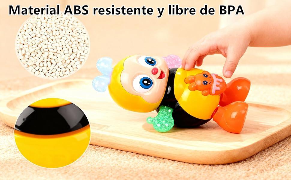 Dancing Bee Toy with Music & LED Lights – Dancing Bee Toy with Sounds and Lights for Children, Preschool Sensory Learning Toy for Toddlers