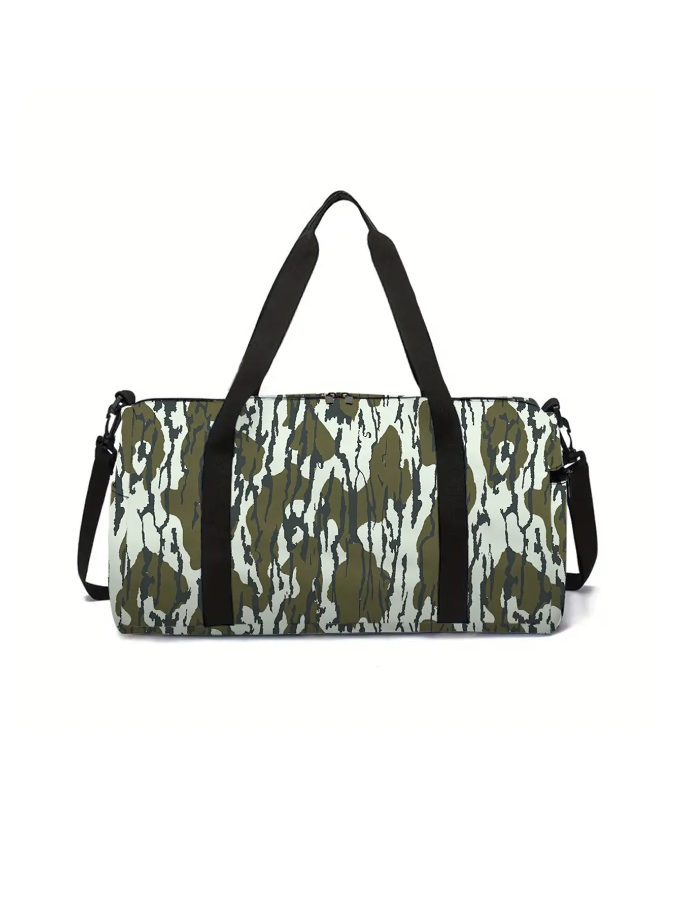 Bark texture pattern printed large capacity travel duffel bag, portable handheld storage bag, Fashionable Duffel Bag, Travel Duffle Bag, Traveling Bag, Travel Bags