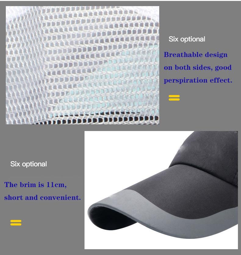 Spring and Summer Outdoor Work Mountaineering Fishing 14cm Long Brim Quick Drying Breathable Baseball Cap Visors