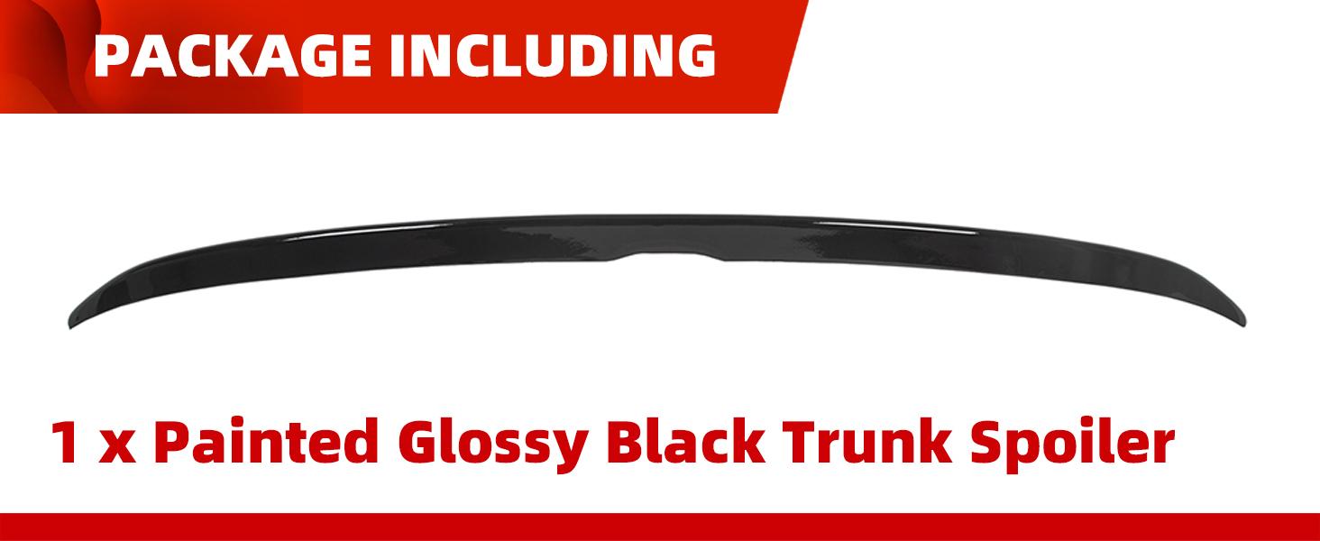 Rear Trunk Spoiler Wing Compatible with 2013-2017 Honda Accord 4 Door Sedan