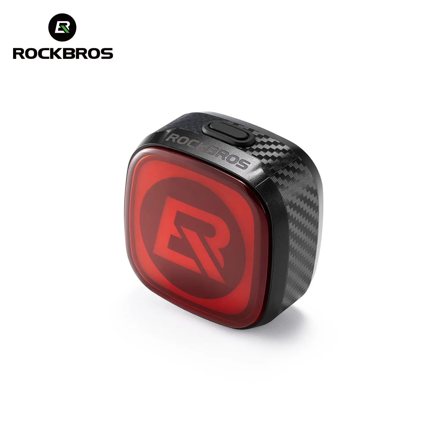 ROCKBROS Q2MAX Bicycle Taillight Emoticon Light IPX5 Waterproof Smart Brake Sensor Bike Light 4 Modes MTB Road Bike Rear Light Night Cycling Safety Accessories