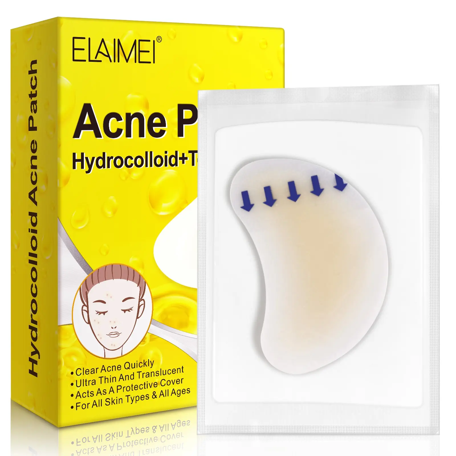 Acne Patch for Acne, Waterproof Sweatproof, Overnight Wear, Reduces Pimples and Scars, Suitable for All Skin Types, Quick Healing