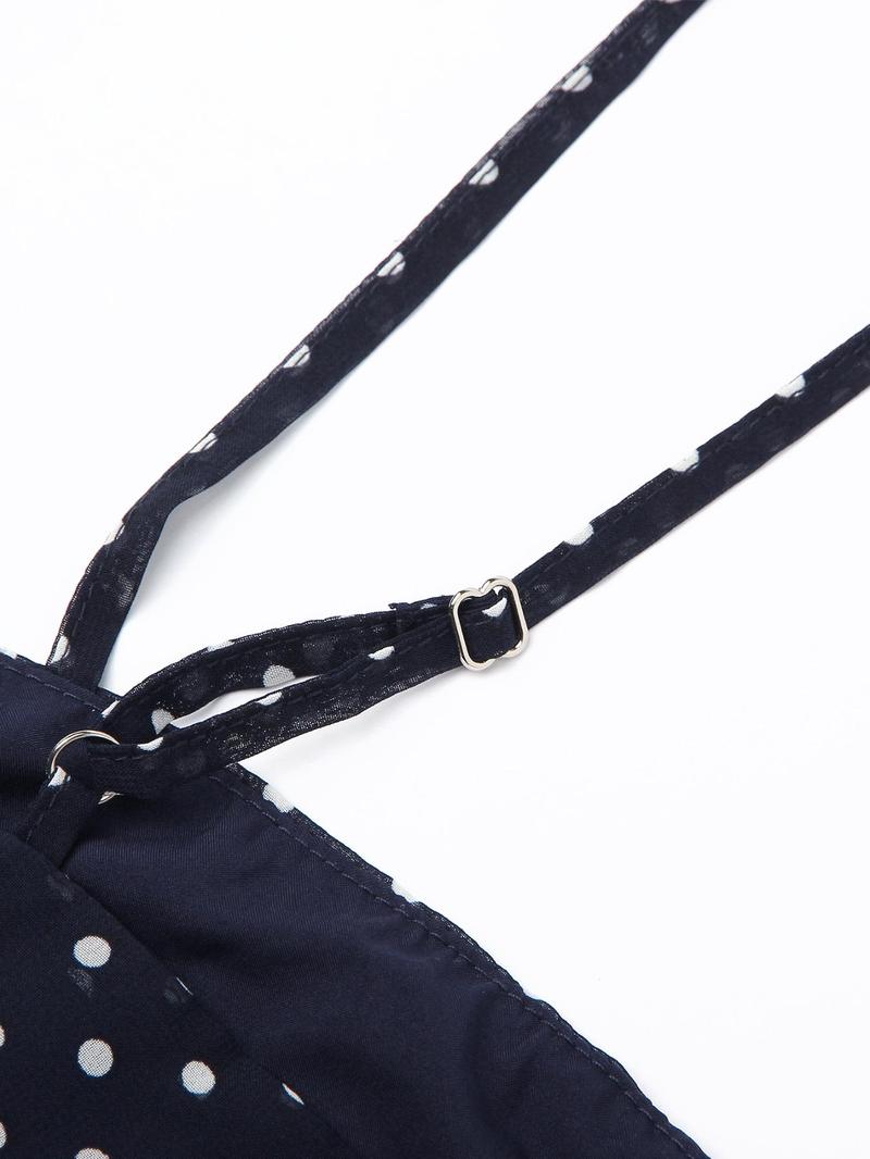 Women's Polka Dot Print Bodycon Tube Dress, Casual Fashion Strapless Dress for Daily Outdoor Wear, Ladies Dress for Summer