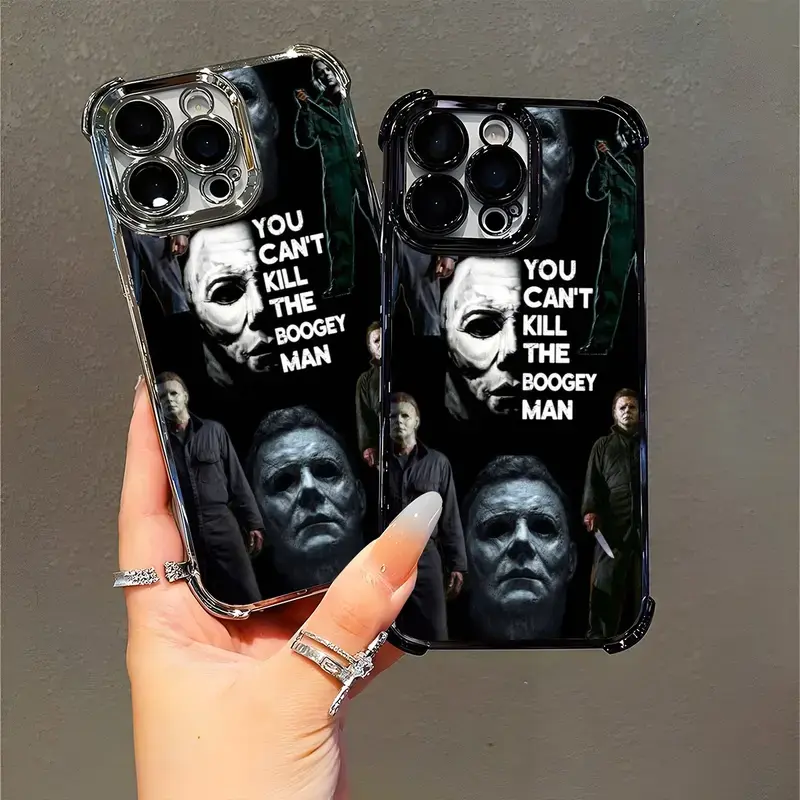 Halloween Phone Case for Horror Movie Fans Featuring Michael Myers from Halloween with "You Can't Kill the Boogey Man" Quote ,for iPhone 17 16 15 14 13 12 11 Pro Max X XS and for Samsung S22 S23 S24 S25 S26 Plus Ultra, Accessories, Smartphone, Handheld