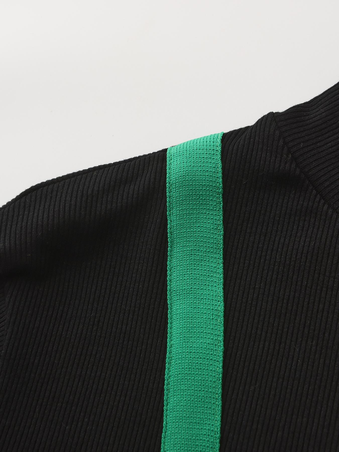 UOOZEE women's fashion casual tight solid color slit high collar sweater, simple and design sense, daily comfort, elastic fabric, comfortable and breathable, slim fit and figure showing Black Long Sleeve Basic Tops Knitwear outfits