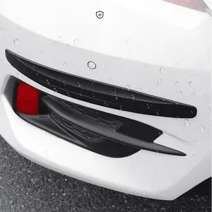 2-Pack Rubber Car Bumper Guards, Flexible Scratch-Resistant Shock Absorbers, Universal Fit for All Vehicles, Front & Rear Protection