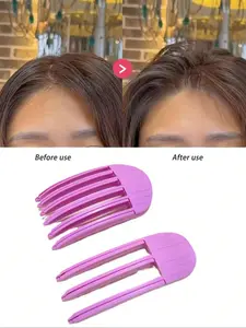 2-Piece Premium Hair Teasing Clip Set, Dual-Action Comb for Instant Volume, Crown Elevation, Fringe Styling, Flexible & Damage-Free, Unisex Hair Tool