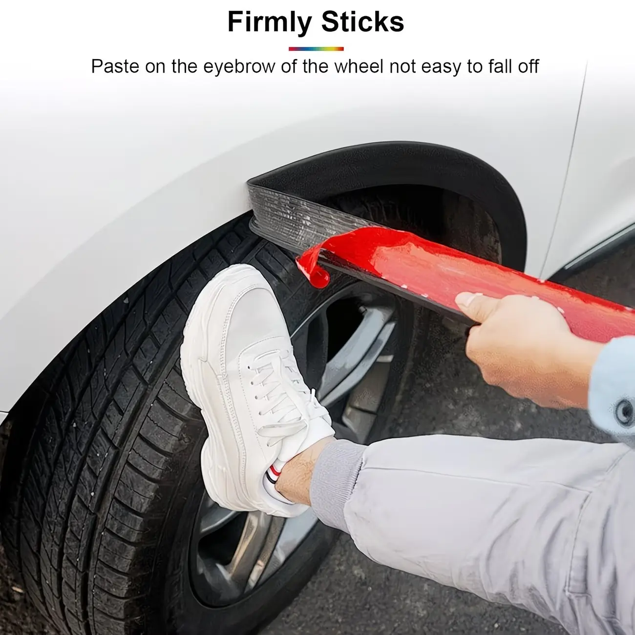 Car Wheel HUB Scratch Guard Strip, Collision Protection Bar, Wheel HUB Cover, External Decoration Accessory, Tire Protector, Automotive, Durable, Safety