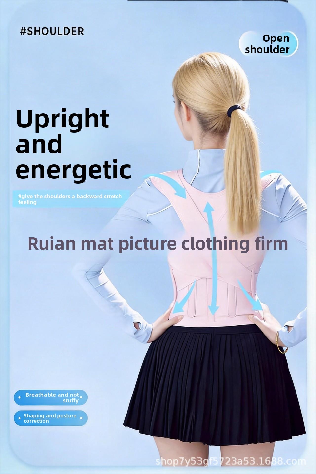 Hunchback Correction Artifact Invisible Sitting Position Traceless Position Strap Open Shoulder Strap Adult Correction Strap Three Support Back Best Posture sets gym Trainer Kegel Band Resistance LED